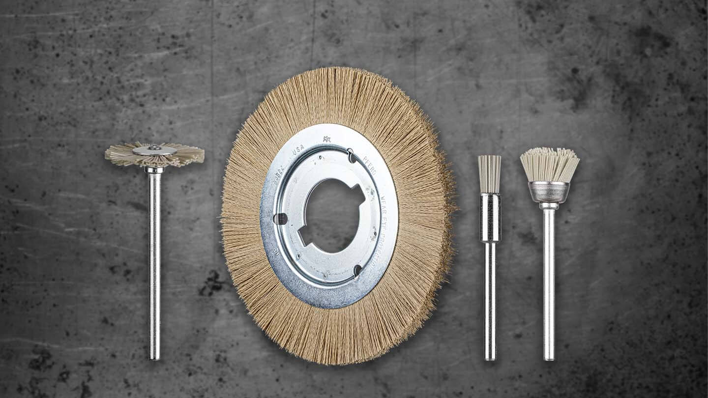 Brushes with a diamond trim