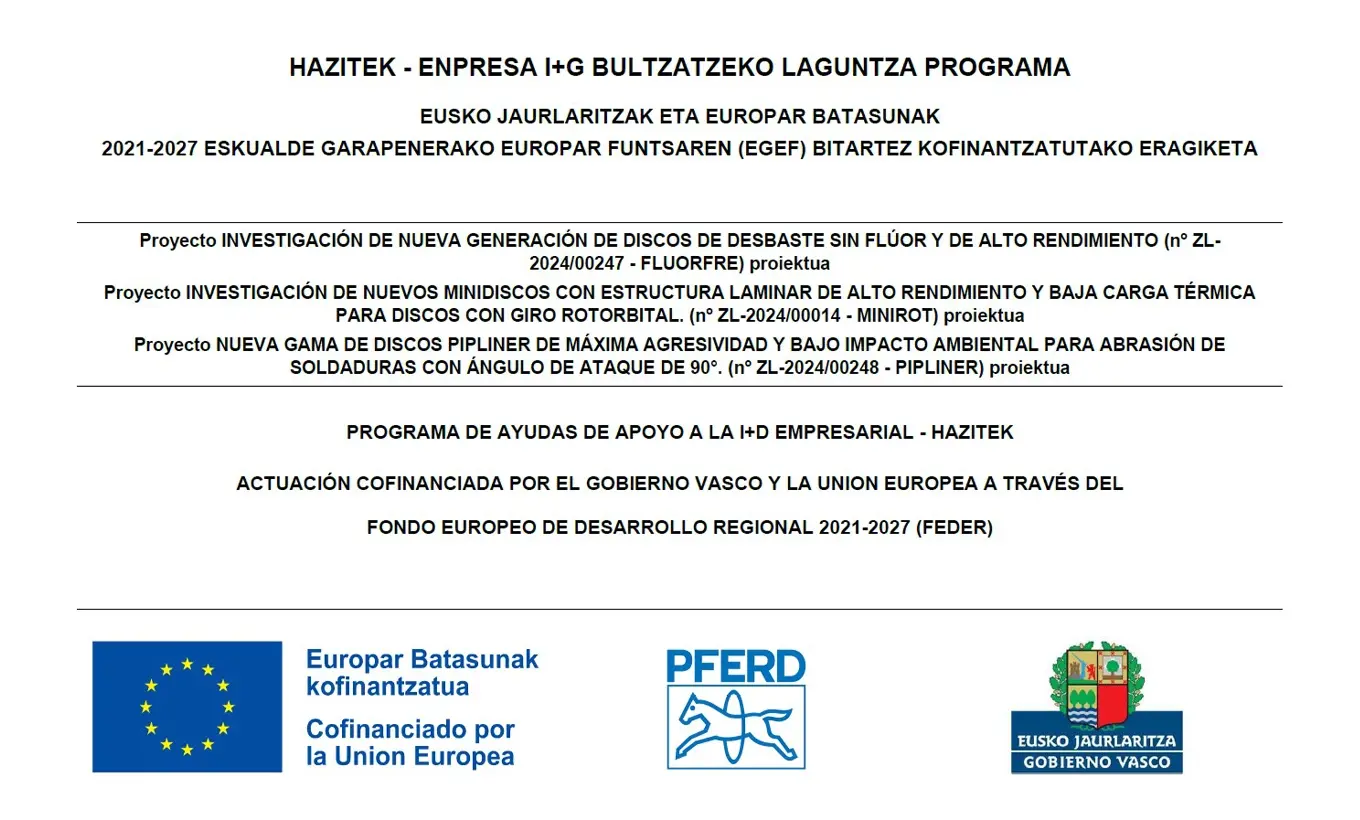 Concedida subvención a los proyectos de I+D FLUORFRE, MINIROT y PIPLINER de PFERD-Rüggeberg, S.A.