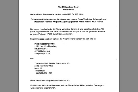 Öffentliches Kaufangebot