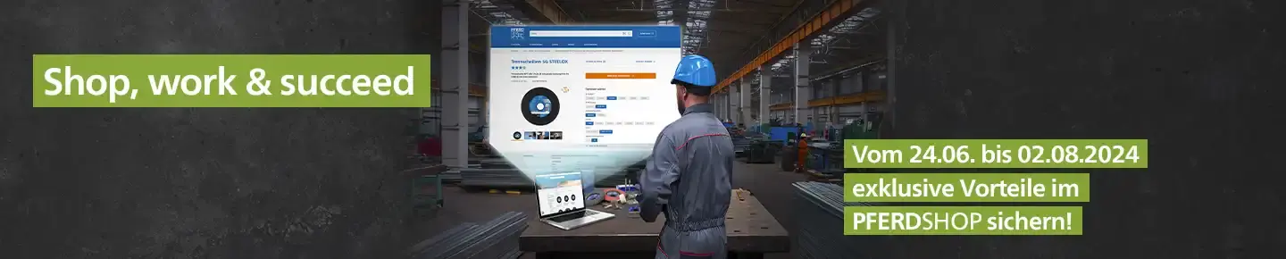 Jetzt im PFERD TOOLS SHOP bestellen und exklusive Vorteile sichern!
