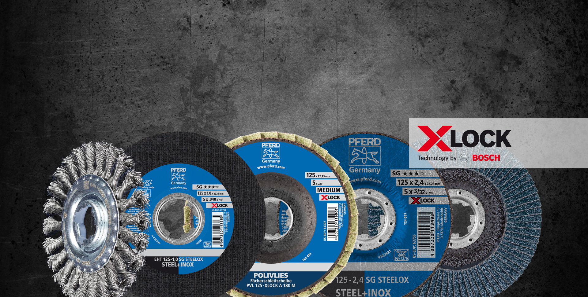 Tools with X-LOCK
