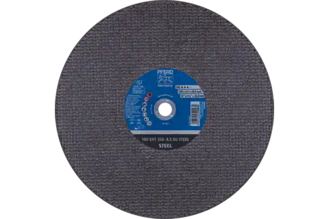 Disco de corte tronzadora a muela EHT 350x4,5x20 mm SG STEEL para acero (100 m/s) 1