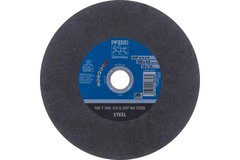 Stationary cut-off wheel T 350x4.0x25.4 mm "medium-hard" HD STEEL for steel 100 m/s 1