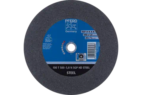 Stationäre Trennscheibe T 500x5,8x40mm "mittelhart" HD STEEL für Stahl 100m/s 1