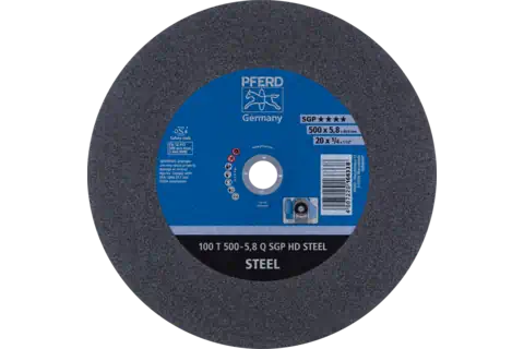 Stationäre Trennscheibe T 500x5,8x40mm "weich" HD STEEL für Stahl 100m/s 1