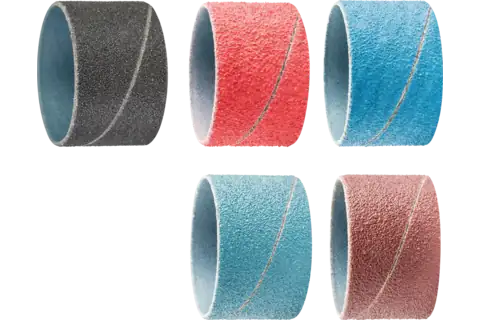 Abrasive spiral bands, cylindrical