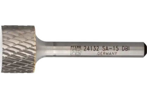 Carbide Bur SA-15 Cylindrical Uncut End Double Cut 3/4" x 1/2" x 1/4" Shank 1