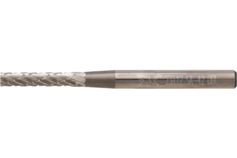 Carbide Bur SA-42 Cylindrical Uncut End Double Cut 3/32" x 1/2" x 1/8" Shank 1