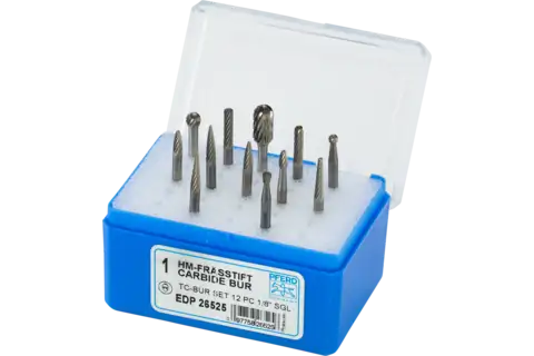 Buckeye Carbide SG-51 Pointed Tree Carbide Burr – Single Cut, 1/8" Shank X 1/4" Head X 1/2" X 2" OAL, USA Made