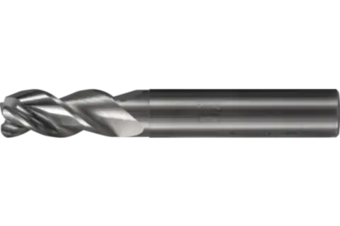 Performance Aluminium solid tungsten carbide end mill with three blades HC3N, radius corner design