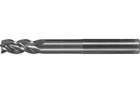 Performance Aluminium solid tungsten carbide end mill with three blades HC3N, chamfer corner design, extra-long