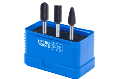 Set di frese in metallo duro per uso altamente professionale, taglio MICRO HC-FEP