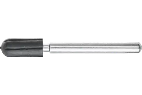 POLICAP® Cylindrical Radius End Holder, 3/16" x 7/16 x 1-1/4, Shape C, 1/8"Shank 1