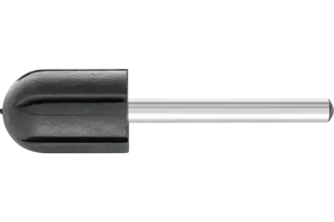 POLICAP® Cylindrical Radius End Holder, 3/8" x 5/8 x 1-1/4, Shape C, 1/8" Shank 1