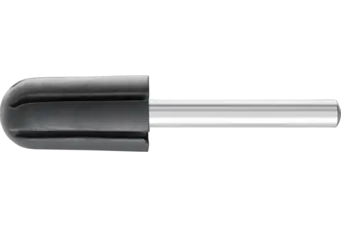 POLICAP® Tapered with Radius End Holder, 5/8" x 1-1/4 x 1-5/8, Shape L,1/4"Shank 1