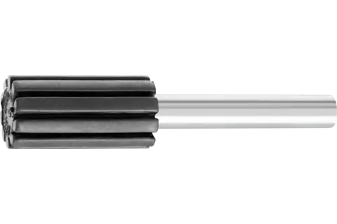 Spiral Band Cylindrical Rubber Drum Holder, 1/2" x 1, 1/4" Shank 1