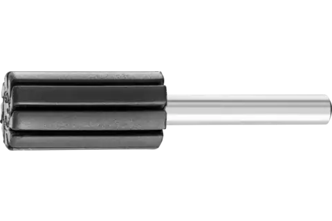 Spiral Band Cylindrical Rubber Drum Holder, 5/8" x 1-1/8, 1/4" Shank 1