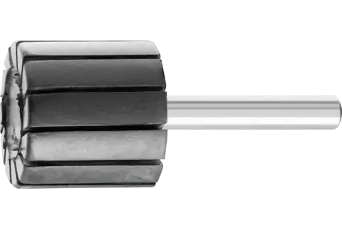 Spiral Band Cylindrical Rubber Drum Holder, 1" x 1, 1/4" Shank 1
