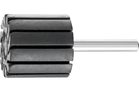 Spiral Band Cylindrical Rubber Drum Holder, 1-1/8" x 1-1/8, 1/4" Shank 1