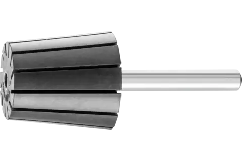 Spiral Band Tapered Rubber Drum Holder, 1-1/8" x 7/8 x 1-3/16 x 1-5/8, 1/4"Shank 1