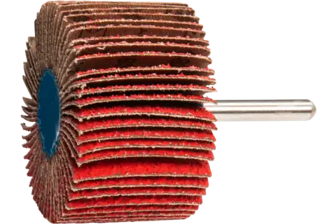 Mounted Flap Wheel, 2-1/2″ x 1-1/2, 40 Grit, 1/4″ Shank, Ceramic oxide CO-COOL 2