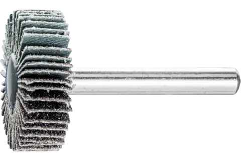 Mounted Flap Wheel, 1" x 1/2, 80 Grit, 1/4" Shank, Silicon carbide 1