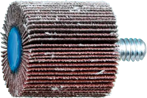 Quick Change Flap Wheel, 1" x 1, 120 Grit, 1/4-20 Thread, Aluminum oxide 1