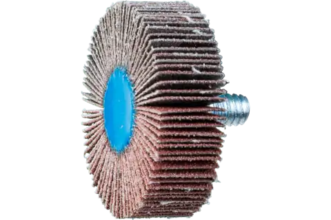Quick Change Flap Wheel, 1-1/2" x 1/2, 80 Grit, 1/4-20 Thread, Aluminum oxide 1