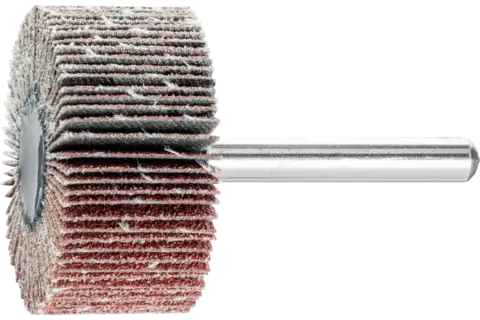 Mounted Flap Wheel, 1-1/2" x 1, 80 Grit, 1/4" Shank, Aluminum oxide 1