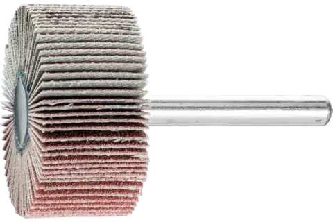 Mounted Flap Wheel, 1-1/2" x 1, 120 Grit, 1/4" Shank, Aluminum oxide 1