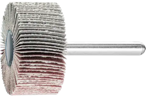 Mounted Flap Wheel, 1-1/2" x 1, 320 Grit, 1/4" Shank, Aluminum oxide 1