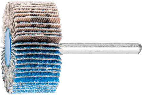 Mounted Flap Wheel, 1-1/2" x 1, 60 Grit, 1/4" Shank, Zirconia Z-COOL 1