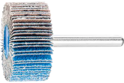Mounted Flap Wheel, 1-1/2" x 1, 80 Grit, 1/4" Shank, Zirconia Z-COOL 1