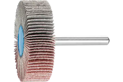 Mounted Flap Wheel, 2" x 1/2, 80 Grit, 1/4" Shank, Aluminum oxide 1