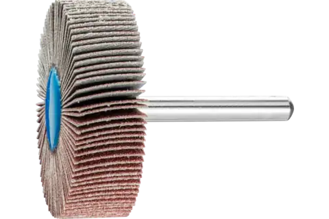 Mounted Flap Wheel, 2" x 1/2, 120 Grit, 1/4" Shank, Aluminum oxide 1