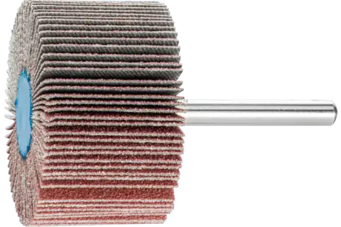 Mounted Flap Wheel, 2" x 1, 80 Grit, 1/4" Shank, Aluminum oxide 1