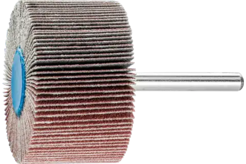 Mounted Flap Wheel, 2" x 1, 120 Grit, 1/4" Shank, Aluminum oxide 1