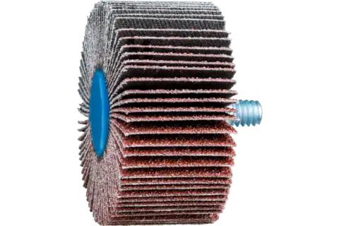 Quick Change Flap Wheel, 2" x 1, 60 Grit, 1/4-20 Thread, Aluminum oxide 1