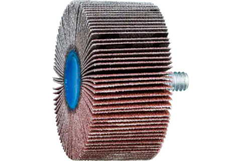 Quick Change Flap Wheel, 2" x 1, 120 Grit, 1/4-20 Thread, Aluminum oxide 1