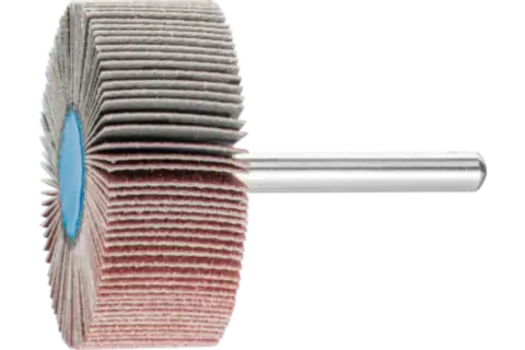 Mounted Flap Wheel, 2" x 3/4, 120 Grit, 1/4" Shank, Aluminum oxide 1