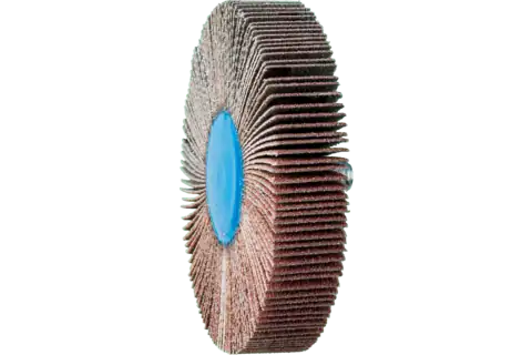 Quick Change Flap Wheel, 2-1/2" x 1/2, 120 Grit, 1/4-20 Thread, Aluminum oxide 1