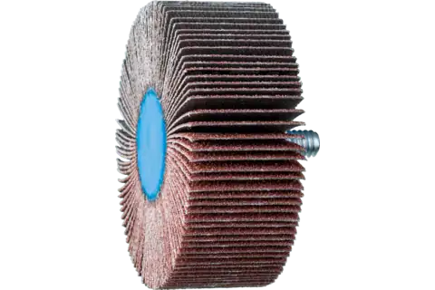 Quick Change Flap Wheel, 2-1/2" x 1, 80 Grit, 1/4-20 Thread, Aluminum oxide 1