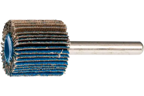 Mounted Flap Wheel, 1" x 1, 60 Grit, 1/4" Shank, Zirconia Z-COOL 2