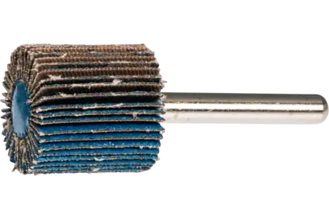 Mounted Flap Wheel, 1" x 1, 80 Grit, 1/4" Shank, Zirconia Z-COOL 2