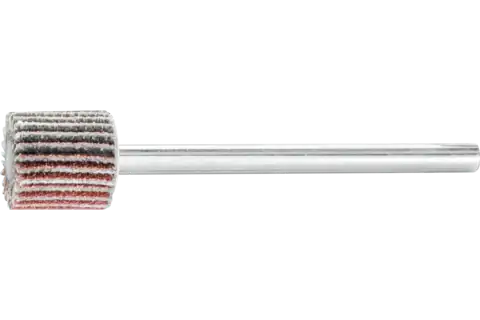 Mounted Flap Wheel, 3/8" x 3/8, 120 Grit, 1/8" Shank, Aluminum oxide 1