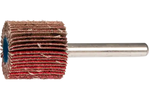 Mounted Flap Wheel, 1" x 1, 80 Grit, 1/4" Shank, Ceramic oxide CO-COOL 2