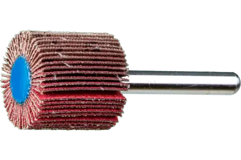 Mounted Flap Wheel, 1" x 1, 120 Grit, 1/4" Shank, Ceramic oxide CO-COOL 1