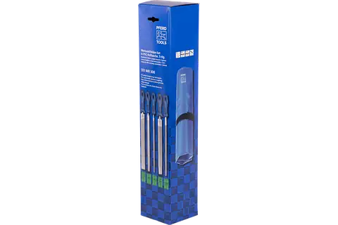 machinist's file set 5-piece in plastic pouch 300mm cut 1 for coarse stock removal, roughing 2