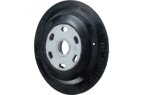 Fiber Disc Backing Pad, Ribbed, Regular Density, 4-1/2" Dia, 5/8-11 Clamping Nut 1