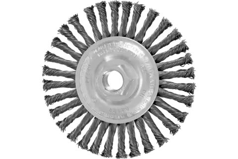 Stringer Bead Wheel Brush 4-1/2" Dia .020 Carbon Steel 5/8-11" Thread Retail 1